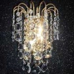 Manufacturers Exporters and Wholesale Suppliers of Golden Frame Crystal Wall Light Firozabad Uttar Pradesh